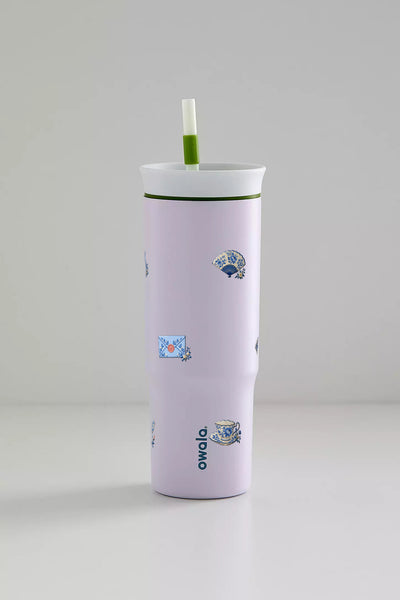 Copo Térmico Owala Tumbler 710ml Porcelana Azul Lavanda