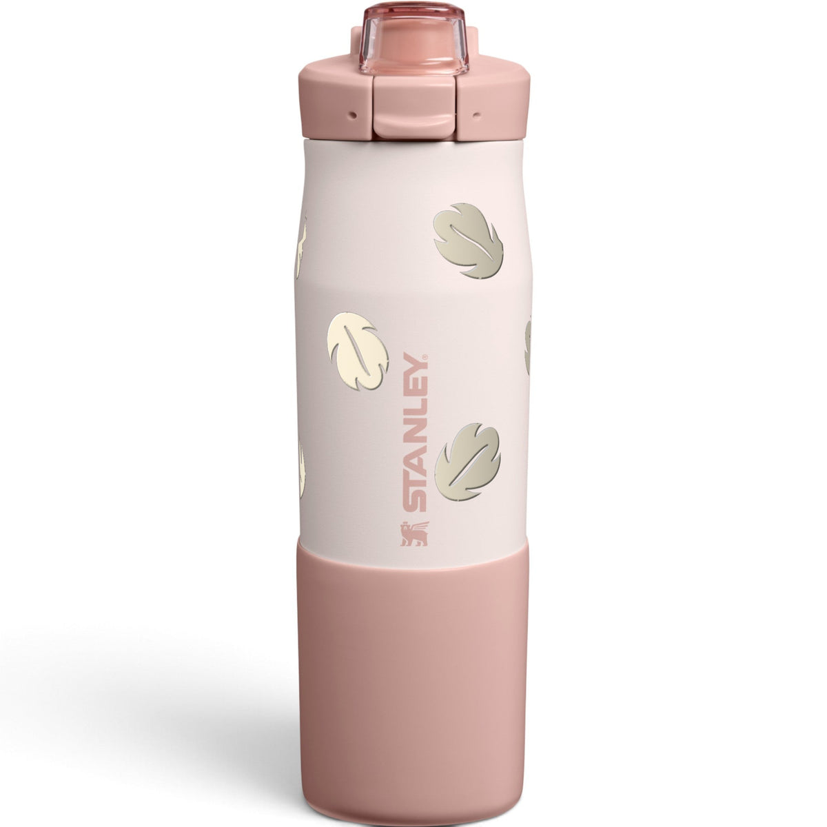 Garrafa Térmica Stanley Vitalize Tempo 710ml Folhas Creme Rose Quartz
