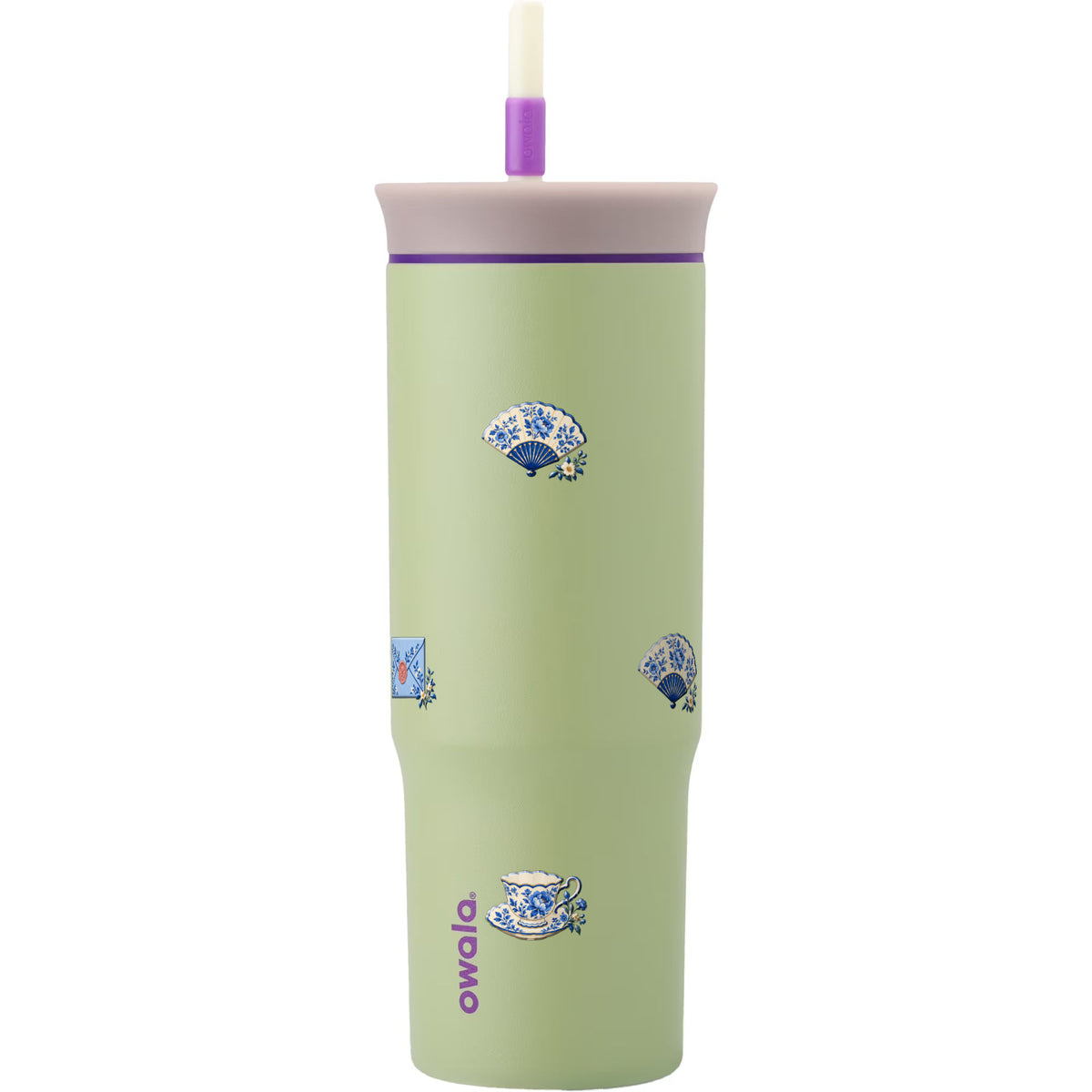 Copo Térmico Owala Tumbler 710ml Porcelana Azul Verde