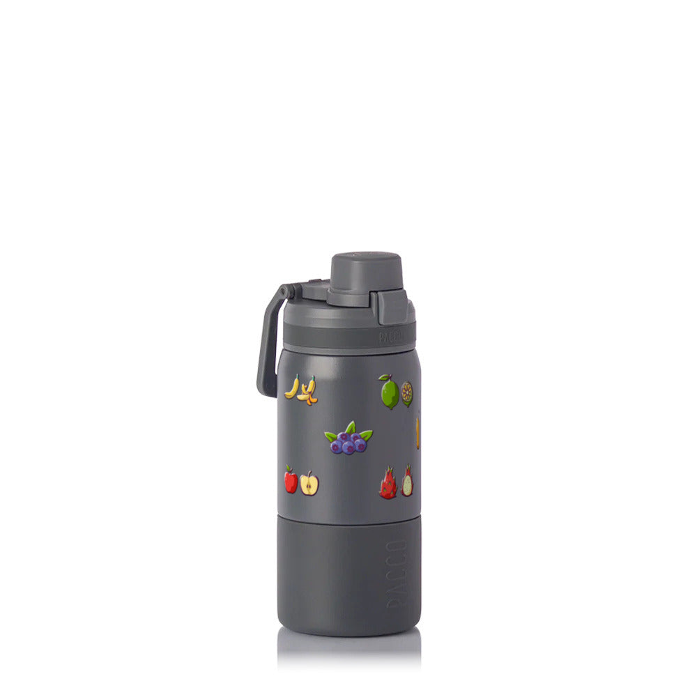 Garrafa Térmica PACCO Nexa 440ml Frutas CINZA