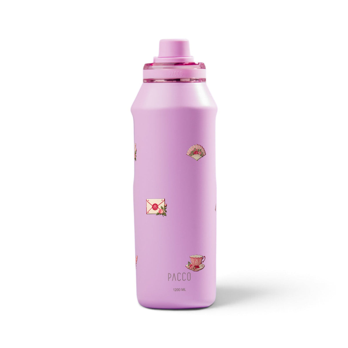 Garrafa Térmica PACCO Vyta 1200ml Rosé Romântico Lilás