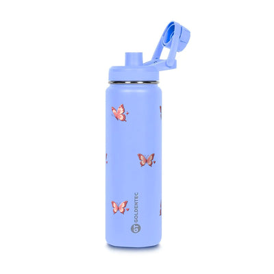 Garrafa Térmica Goldentec 750ml Rosé Butterfly Lavanda