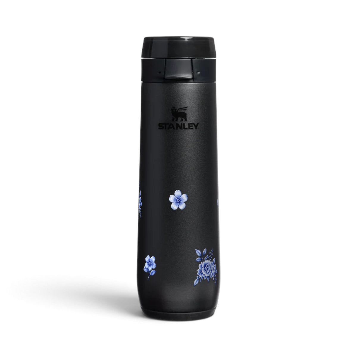Garrafa Térmica Stanley Flowstate Spring 591ml Jardim Azul Black