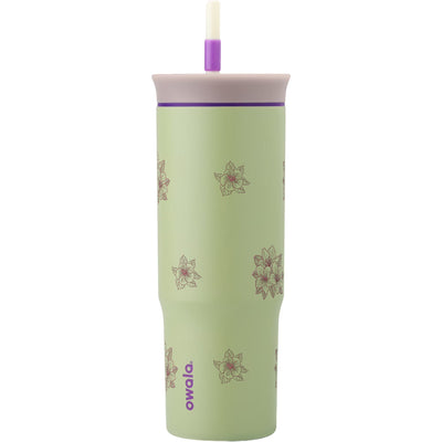 Copo Térmico Owala Tumbler 710ml Floral Rosa Verde