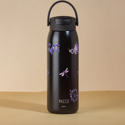 Garrafa Térmica PACCO Easy 950ml Natureza Lilás Preto