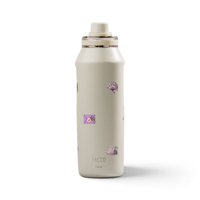 Garrafa Térmica PACCO Vyta 1200ml Lavanda Botânica Creme
