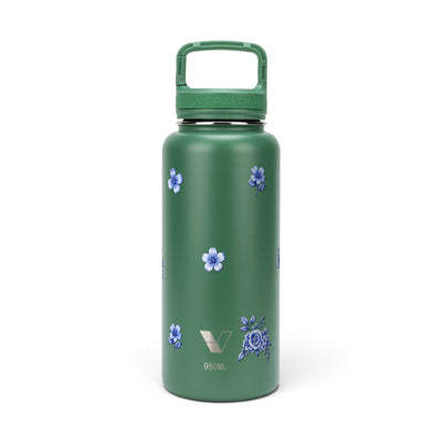 Garrafa Térmica Versity ColdKeeper 950ml Jardim Azul Verde