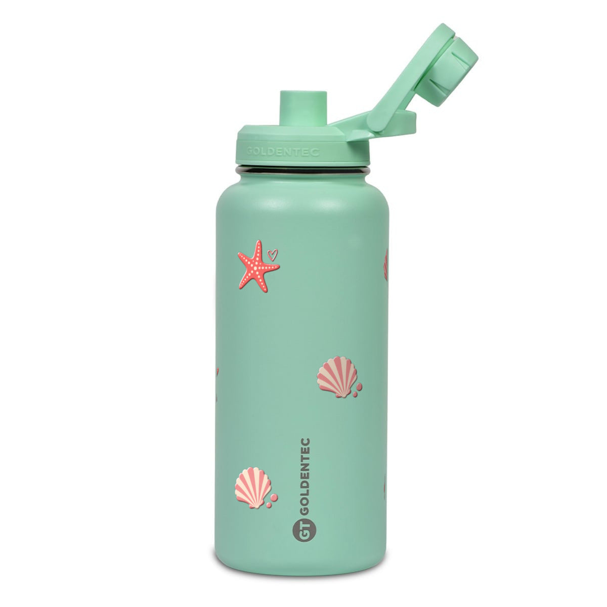 Garrafa Térmica Goldentec 1000ml Ocean Blush Verde Menta
