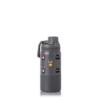 Garrafa Térmica PACCO Nexa 440ml Gatos de Óculos CINZA