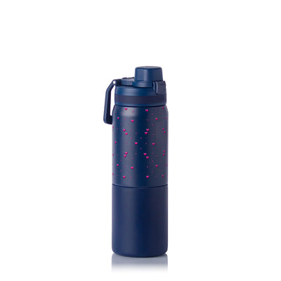 Garrafa Térmica PACCO Nexa 600ml Corações Rosa MARINHO