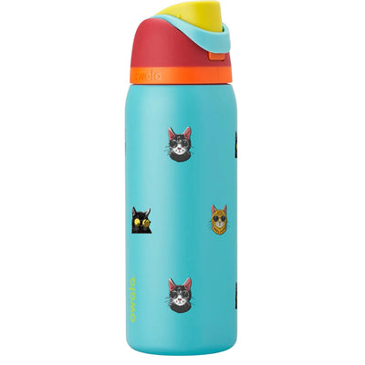 Garrafa Térmica Owala FreeSip 946ml Gatos de Óculos Summer Sweetness