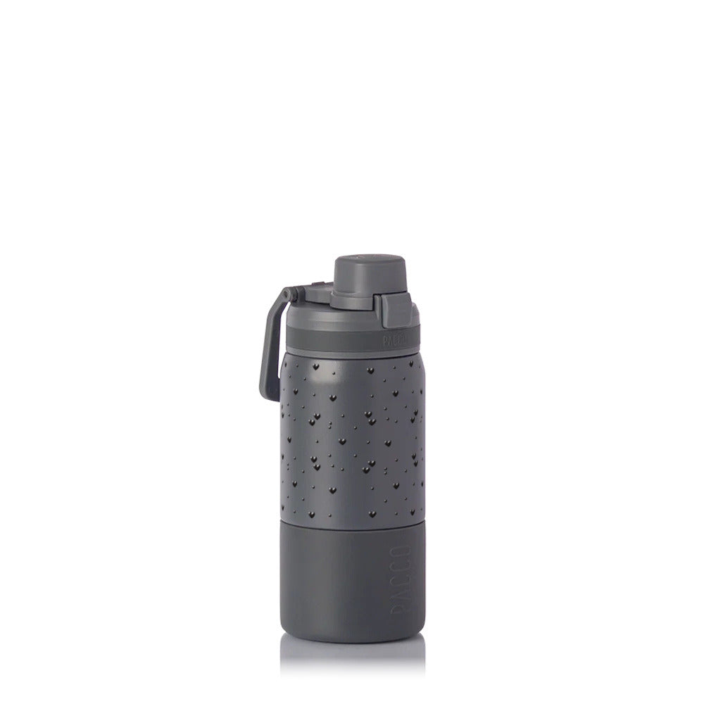 Garrafa Térmica PACCO Nexa 440ml Corações Preta CINZA