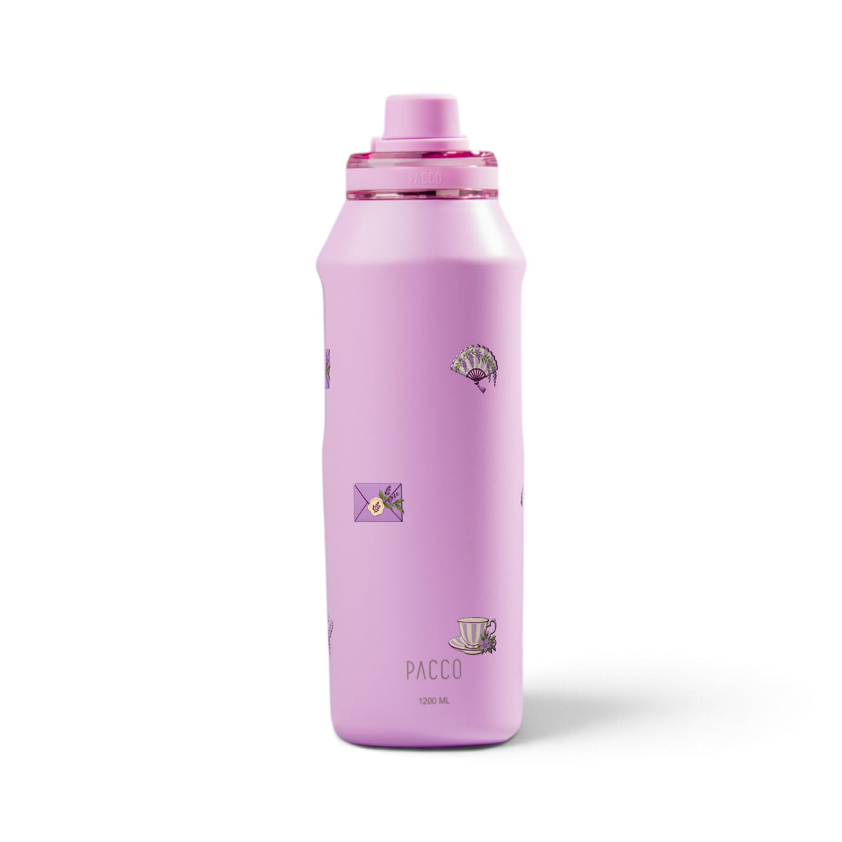 Garrafa Térmica PACCO Vyta 1200ml Lavanda Botânica Lilás