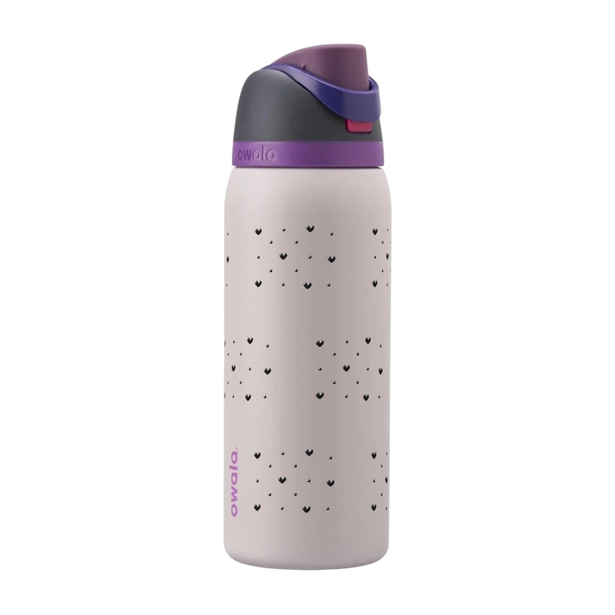 Garrafa Térmica Owala FreeSip 946ml Corações Preta Dreamy Field