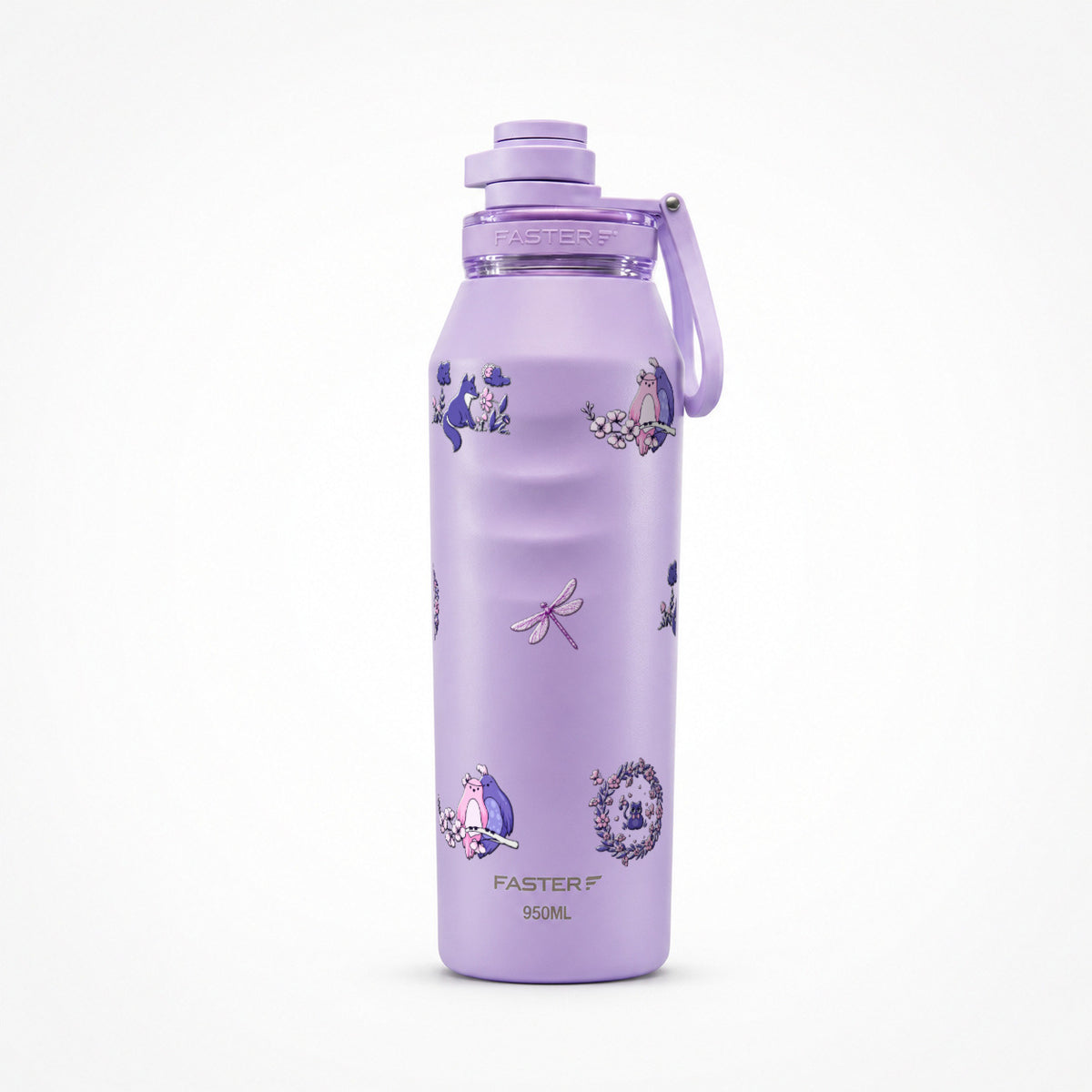 Garrafa Térmica Faster Oásis 950ml Natureza Lilás Lilás