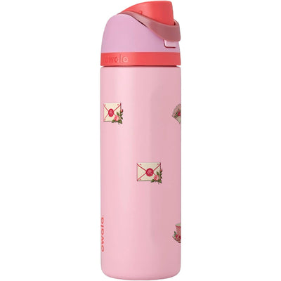 Garrafa Térmica Owala FreeSip 710ml Rosé Romântico Angel Cake