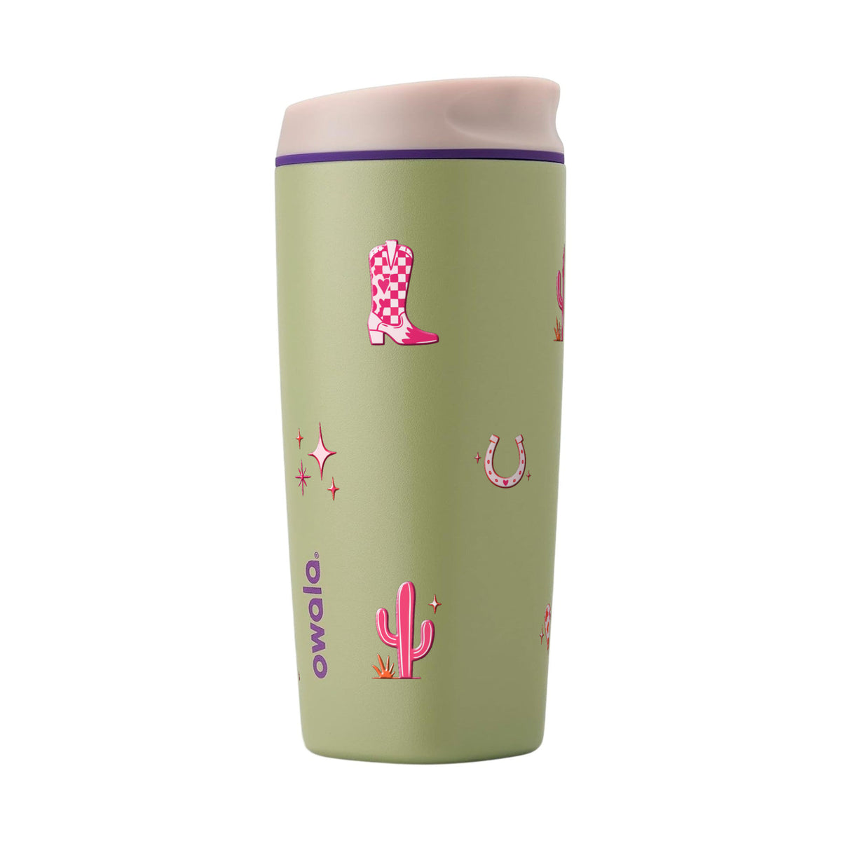 Copo Térmico Owala SmoothSip 600ml Country Rosa GREEN HIP CACTUS