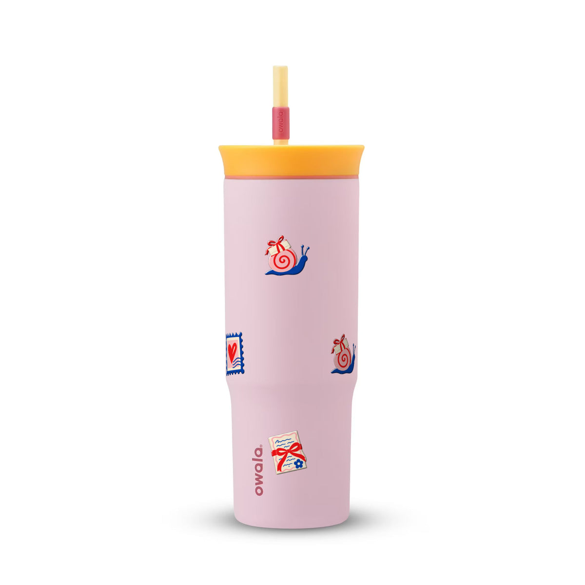Copo Térmico Owala Tumbler 710ml Clube das Cartas Rosa