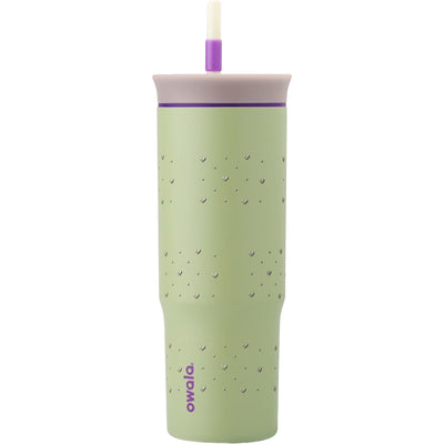 Copo Térmico Owala Tumbler 710ml Corações Sálvia Verde