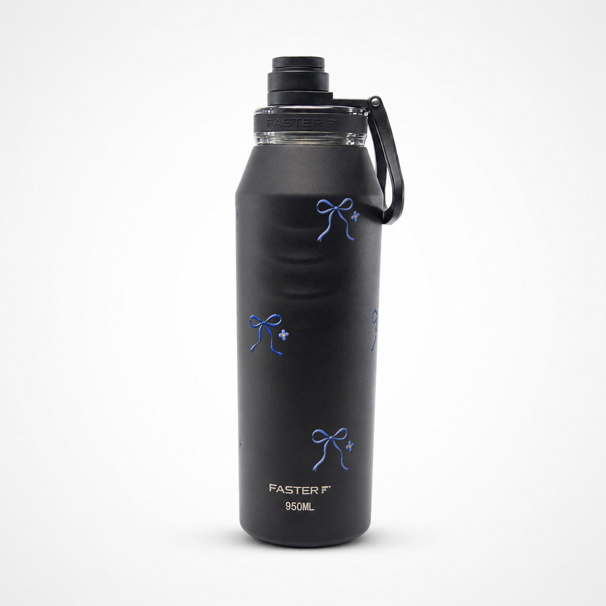 Garrafa Térmica Faster Oásis 950ml Laço Leve Preto