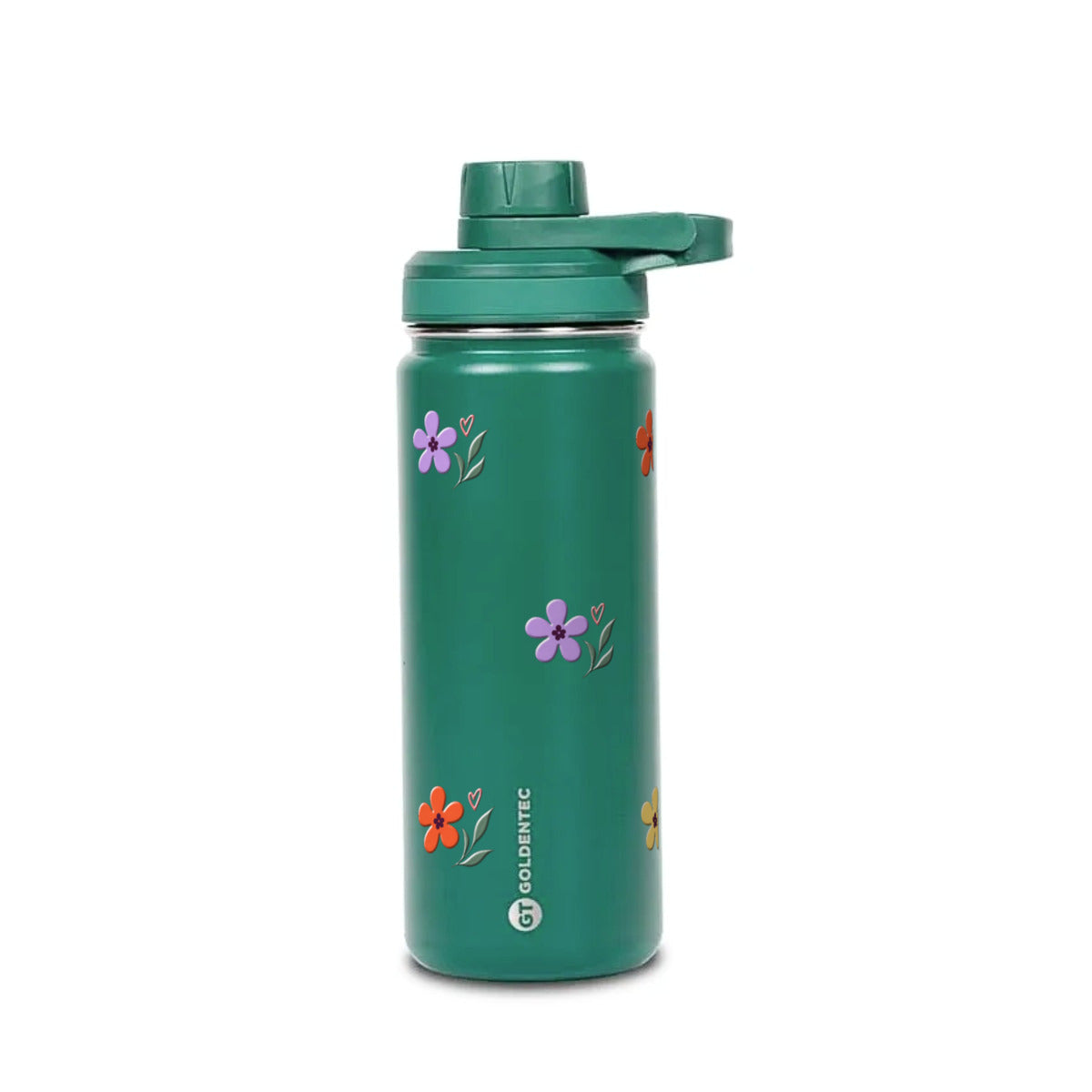 Garrafa Térmica Goldentec 500ml Floral Club Verde Militar