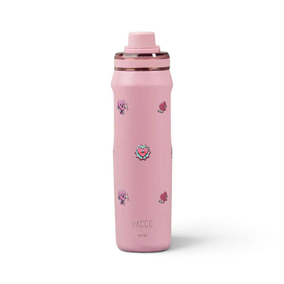 Garrafa Térmica PACCO Vyta 650ml Corações Sweet Rose
