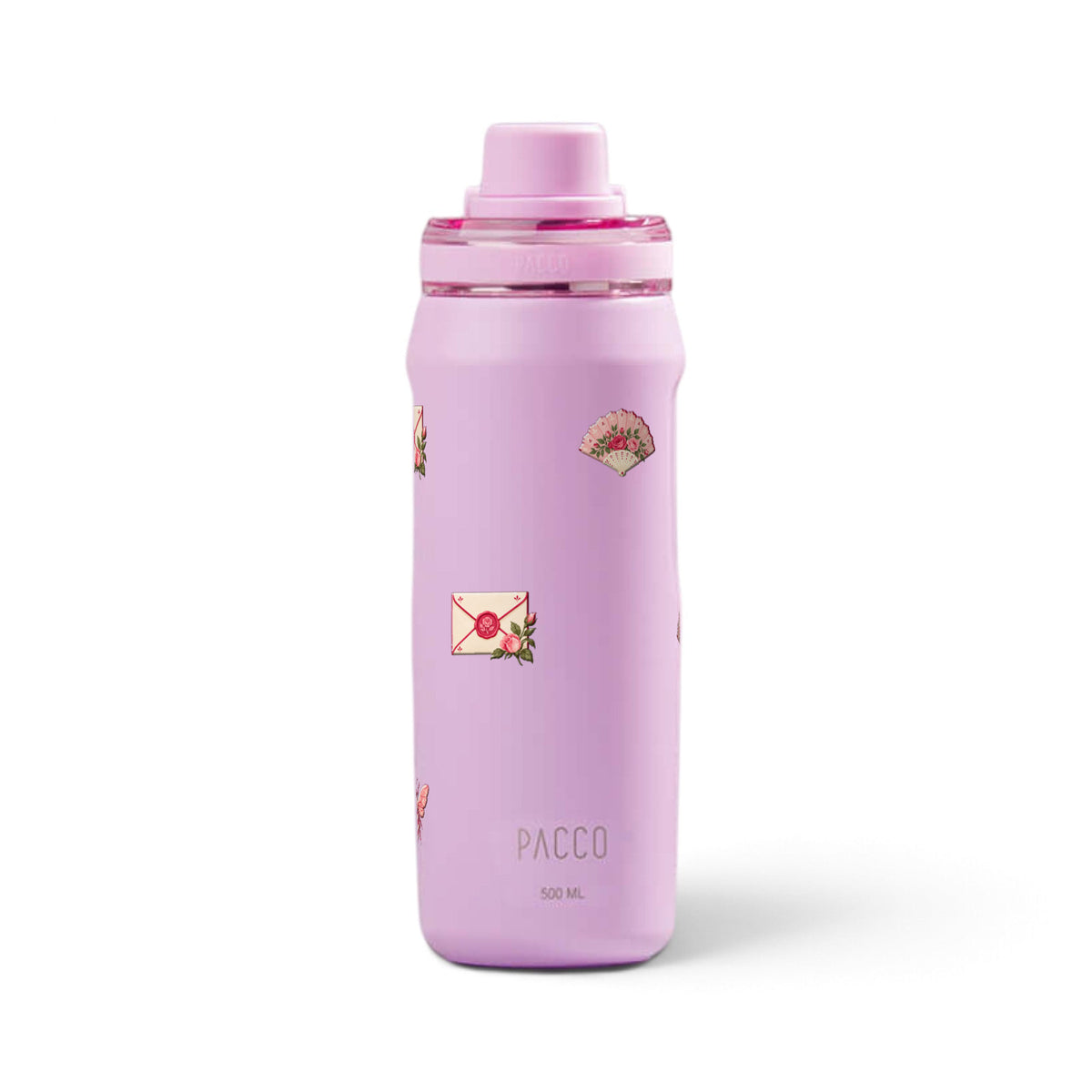 Garrafa Térmica PACCO Vyta 500ml Rosé Romântico Lilás