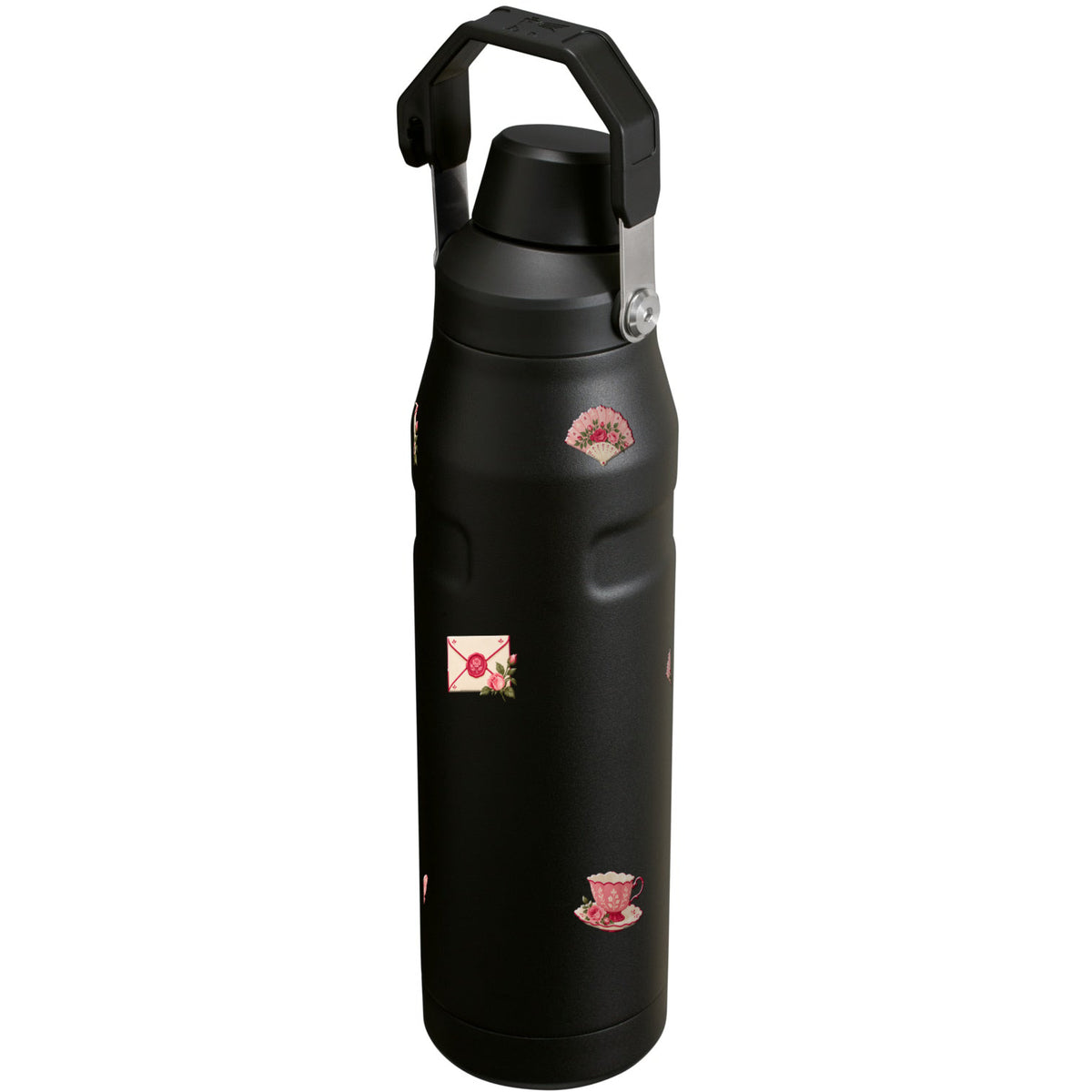 Garrafa Térmica Stanley Aerolight Fast Flow 1,1L Rosé Romântico Matte Black