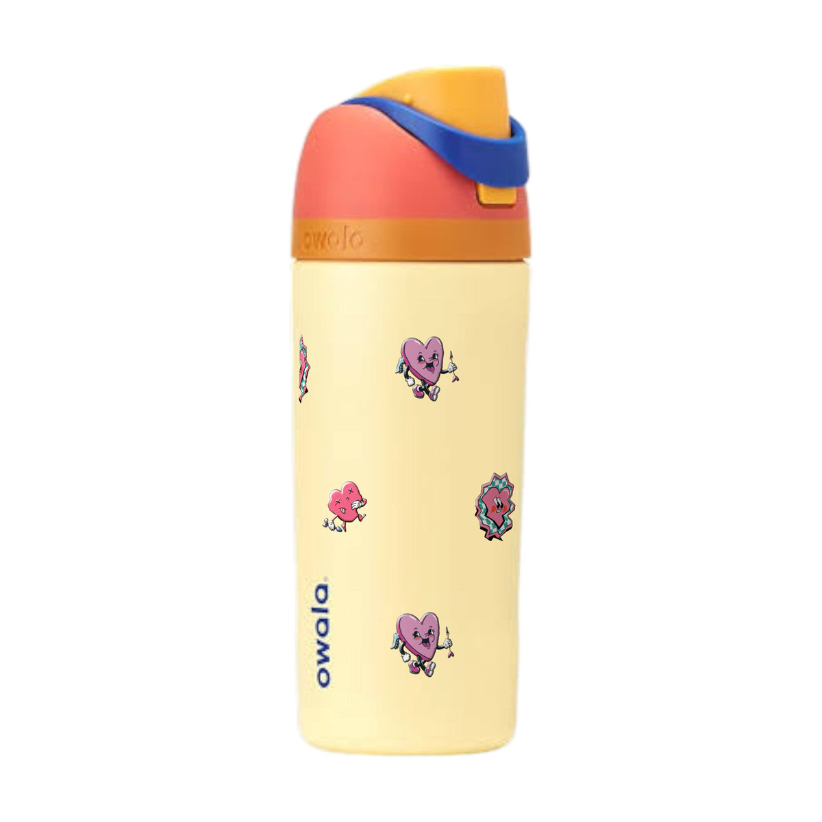 Garrafa Térmica Owala FreeSip 470ml Corações Misty Horizon