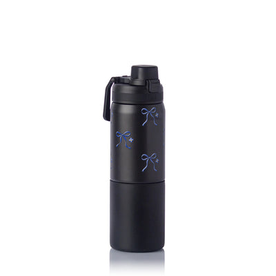 Garrafa Térmica PACCO Nexa 600ml Laço Leve PRETO