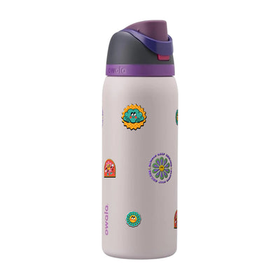Garrafa Térmica Owala FreeSip 946ml Retrô Good Vibes Dreamy Field