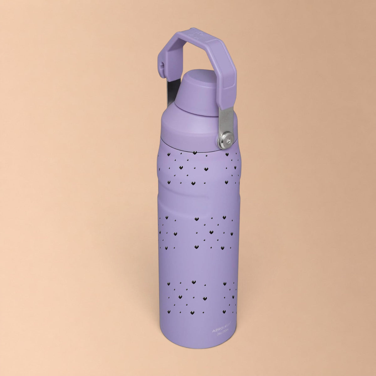 Garrafa Térmica Stanley Aerolight Fast Flow 710ml Corações Preta Lavender