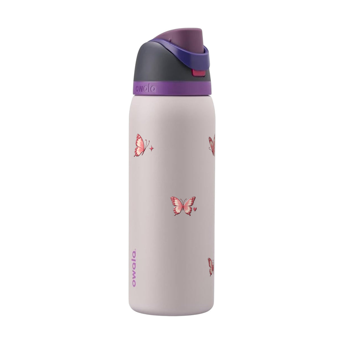 Garrafa Térmica Owala FreeSip 1180ml Rosé Butterfly Dreamy Field