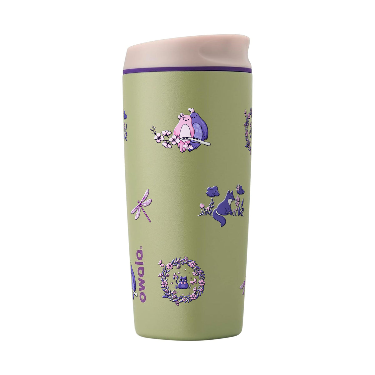 Copo Térmico Owala SmoothSip 600ml Natureza Lilás GREEN HIP CACTUS