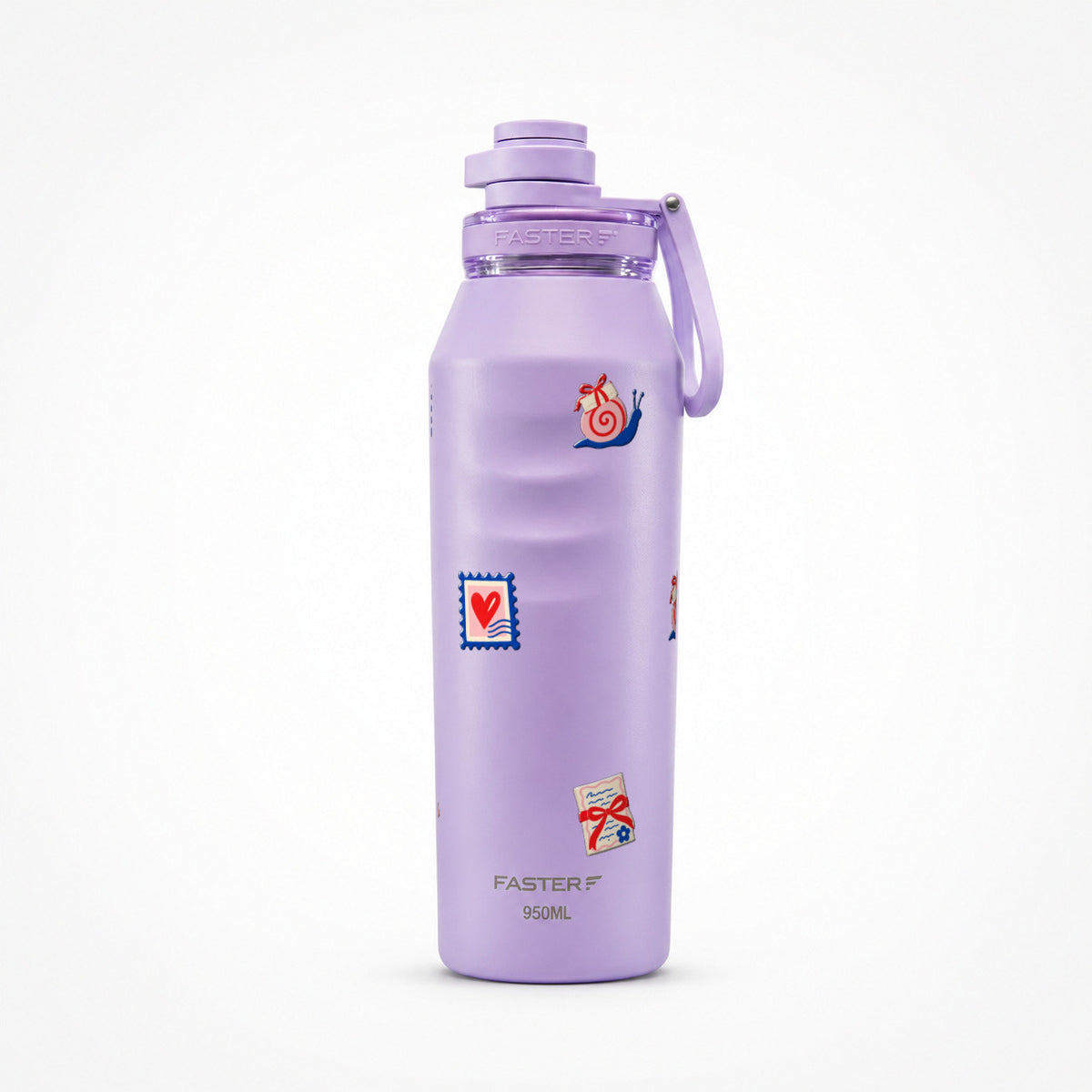 Garrafa Térmica Faster Oásis 950ml Clube das Cartas Lilás
