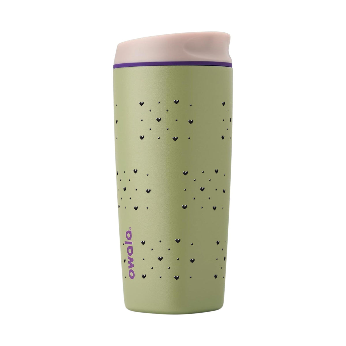 Copo Térmico Owala SmoothSip 600ml Corações Preta GREEN HIP CACTUS