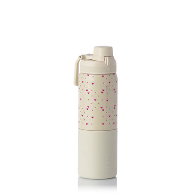 Garrafa Térmica PACCO Nexa 600ml Corações Rosa CREME
