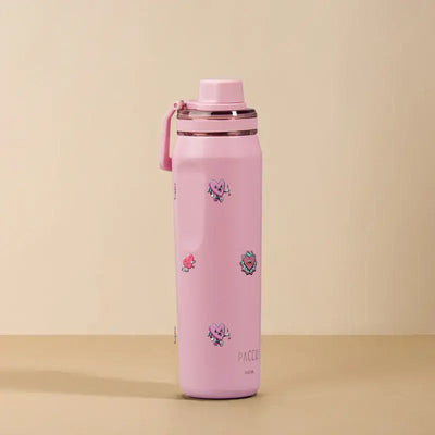 Garrafa Térmica PACCO Vyta 650ml Corações Sweet Rose, foto de estúdio