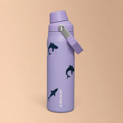 Garrafa Térmica Stanley Aerolight Fast Flow 710ml Tubarões Lavender, frente