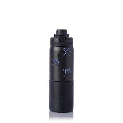 Garrafa Térmica PACCO Nexa 600ml Laço Leve PRETO, frente