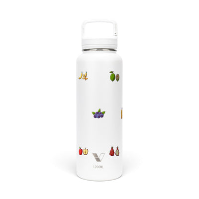Garrafa Térmica Versity ColdKeeper 1200ml Frutas Branca, frente