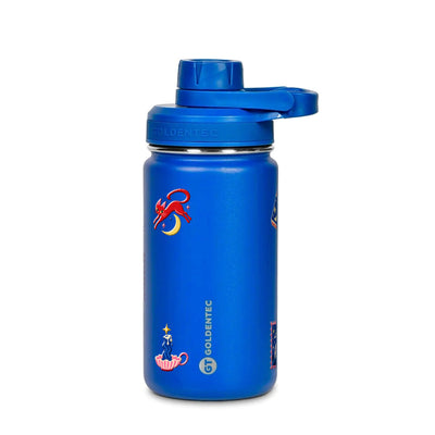 Garrafa Térmica Goldentec 350ml After Hours Azul, frente
