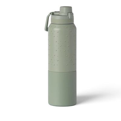 Garrafa Térmica PACCO Nexa 1000ml Corações Sálvia Aqua Grey, frente