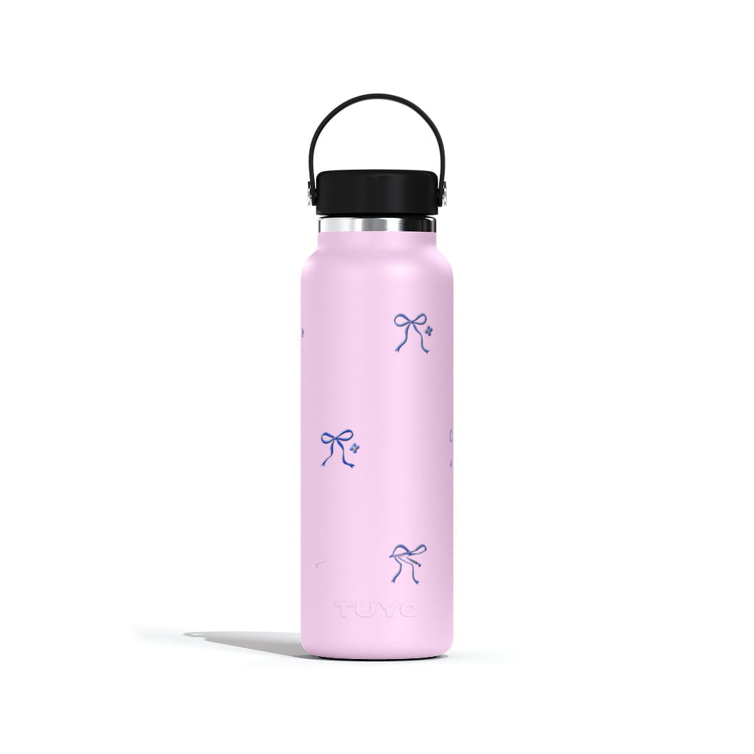 Garrafa Térmica Tuyo 1200ml Laço Leve Lilás, frente