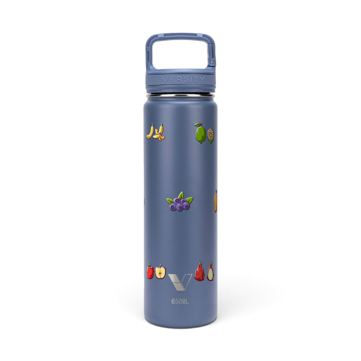 Garrafa Térmica Versity ColdKeeper 650ml Frutas Azul, frente