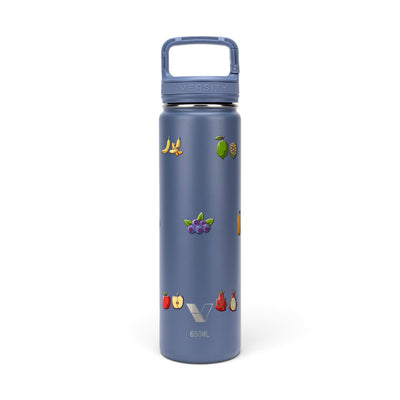 Garrafa Térmica Versity ColdKeeper 650ml Frutas Azul, frente