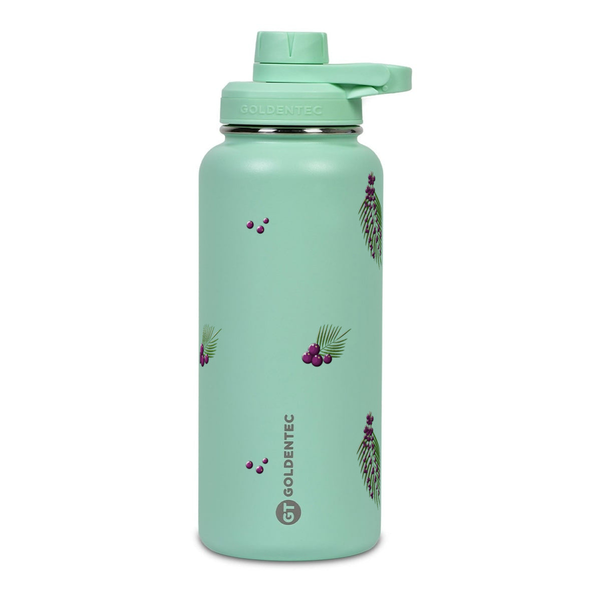 Garrafa Térmica Goldentec 1000ml Açaí Verde Menta, frente