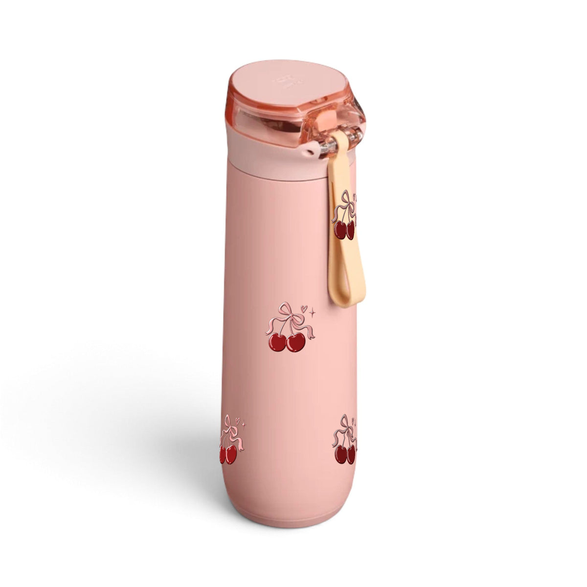 Garrafa Térmica Stanley Flowstate Spring 591ml Cereja Pop Peach Rose, frente
