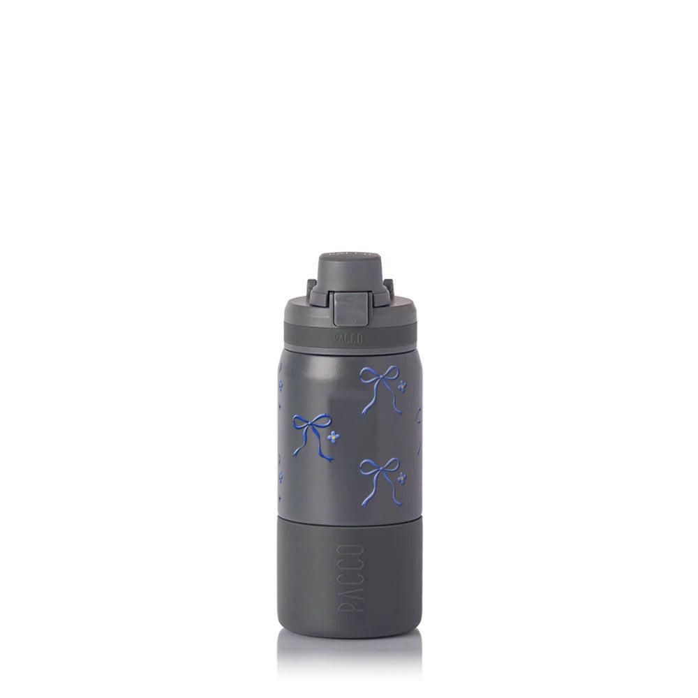 Garrafa Térmica PACCO Nexa 440ml Laço Leve CINZA, frente
