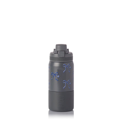 Garrafa Térmica PACCO Nexa 440ml Laço Leve CINZA, frente